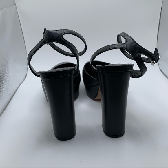 Schutz Women's Mila Platform size 9B black leather stilettos EUC  1816 - Picture 7 of 11